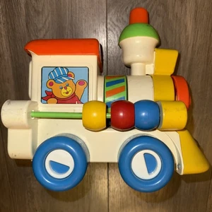 VINTAGE 1986 Playskool Child Guidance Busy Choo-Choo Zugspielzeug CBS Toys 80er 1980er - Bild 1 von 6