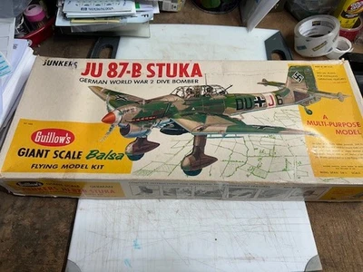Guillow's Giant Ju 87-B...Kit 1002...1/16 scale...MINT - Image 1 of 3