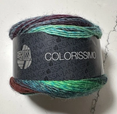 Lana Grossa Colorissimo 100% Virgin Wool Merino Extra Fine 100g Cake Italy - Image 1 of 4