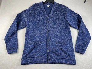 Vintage HABAND Herren Wollmischung Blau Strickjacke Knopfleiste Pullover Gr. Medium - Bild 1 von 5