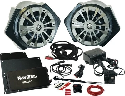 NavAtlas Rocker Switch Bluetooth Control for RZR Zone 2 Audio Kits ATV/UTV - Image 1 of 3