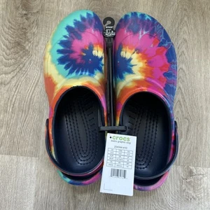 Zoccoli Crocs Tie Dye Bistro Arcobaleno Uomo 12 Donna 13 Slingback Antiscivolo - Foto 1 di 8