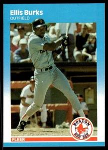 1987 Fleer Update Ellis Burks Boston Red Sox #U-15 - Picture 1 of 2