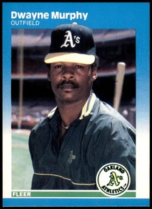Dwayne Murphy Oakland A's 1987 Fleer #400 MLB Baseball Card Athletics - Picture 1 of 2