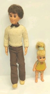 Set 2 bambole Mattel The Sunshine Fun Family 1977 - lotto papà ragazza sorella maggiore - Foto 1 di 5