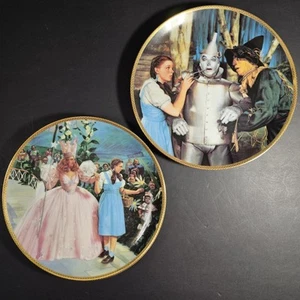 Wizard of Oz 50th Anniversary GLENDA DOROTHY TIN MAN SCARECROW Collector Plates - Picture 1 of 21