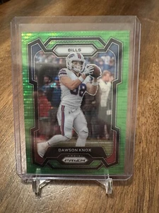 Dawson Knox 2023 Panini Prizm Neon Green Pulsar #28 Buffalo Bills - Picture 1 of 2