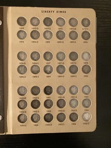 1892-1964 Dime Set COMPLETE COLLECTION Barber, Mercury & Roosevelt Silver BU Set - Picture 1 of 22