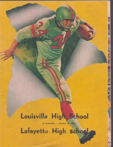 Louisville Colorado High School vs Lafayette 30. Oktober 1964 Fußballprogramm Cola - Bild 1 von 5