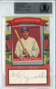 Carl Reynolds Auto Goudey card 2017 Historic Autographs Originals Rare - Picture 1 of 2