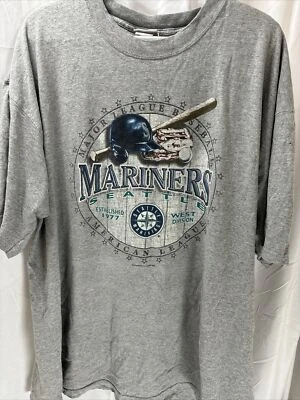Camiseta gráfica grande CSA 2005 Seattle Mariners para hombre 2XL gris MLB Foto 1 de 4