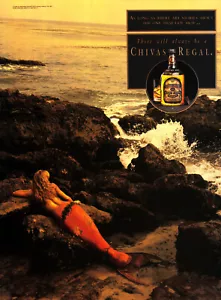CHIVAS REGAL WHISKY AD #14 RARISSIMO 1993 VINTAGE FUORI STAMPA BACK COVER - Foto 1 di 2