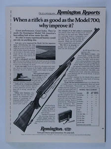 1974 Remington Model 700 Vintage Original Print Ad 8.5 x 11" - Picture 1 of 7