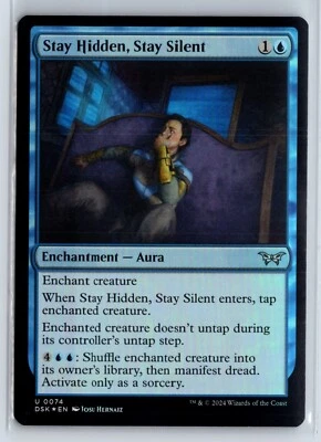 (2x) FOIL Stay Hidden, Stay Silent 74 Duskmourn – MTG Magic the Gathering Card - Image 1 of 2