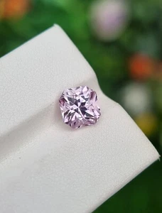 Topacio rosa limpio para ojos natural sin tratar suelto facetado de Katlang Pakistán - Imagen 1 de 4