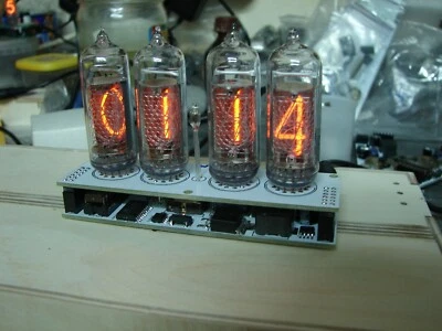 Assembled Nixie tube clock v2.3 IN-14 tube LED backlight, no case - Image 1 of 3