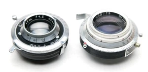 Vintage 2 German FOCUSING Lenses: Agfa 4.5/85mm & Enna 3.5/75mm For 6x7 Frame. - Picture 1 of 3