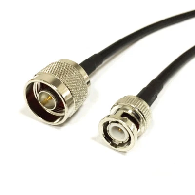 20inch N type male plug to BNC male RF pigtail cable RG58 50cm NEW high quality - Image 1 of 3