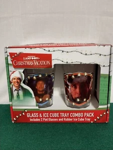 National Lampoon's Christmas Vacation Glass & Ice Cube Tray Combo Pack New - Picture 1 of 4