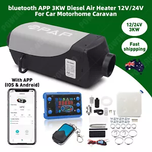 PPAP bluetooth APP 5KW Diesel Air Heater 12V/24V For Car Motorhome Caravan AU - Picture 1 of 14