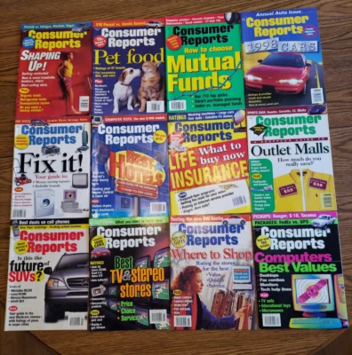 1998 Full Year (12) Including Annual Auto Issue - Consumer Reports - Image 1 of 4