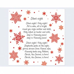 20 Elina Servietten Weihnachten Stille Nacht Heilige Nacht 3 lagig 33x33 cm - Bild 1 von 1