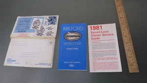 Vtg Original OEM 1981 Ford ESCORT OWNER MANUAL * Ford Complete Set 1st Print - Picture 1 of 3