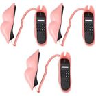 3pcs Charming Lip Phone Novelty Telephone Corded Phone Wired Telephone for Home