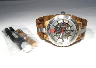 Reloj Bobobird SS/Madera Automático Cuerda Automática 43mm 21 Joyas con Piezas C3874 Foto 1 de 4