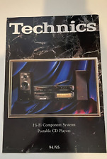 Technics 1994/1995 Hi-Fi Component System Brochure Catalogue vintage