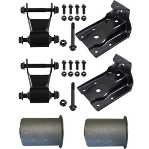 Rear Leaf Spring Hangers Shackles Front eye bushings for Chevrolet/GMC 2013-99 - Picture 1 of 15