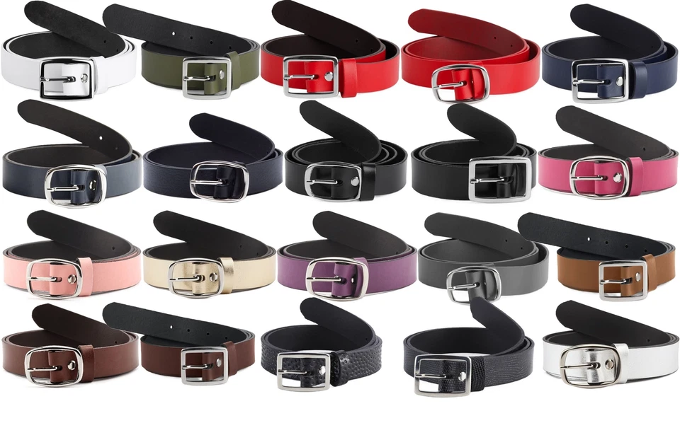 Merry Style Damen Gürtel Ledergürtel 3 cm Breit Frauen Leder Klassische Klammer - Bild 1 von 1