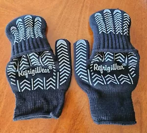 RefrigiWear fingerless gloves/mittens, #204L, black w/ gray grippers, size L/XL - Picture 1 of 7