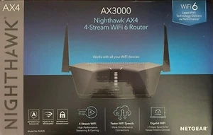 NETGEAR Nighthawk AX3000 4-Stream Dual-Band Wi-Fi 6 Router - RAX35-100NAS - Picture 1 of 12