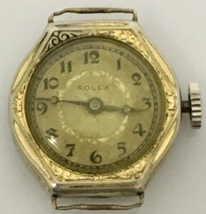 Vintage ART DECO ladies Rolex Hand Engraved Watch 15j  Working and Serviced - Picture 1 of 9