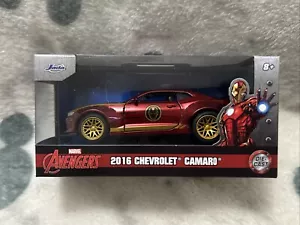 Iron Man 2016 Chevrolet Camaro Die-Cast Car Marvel Avengers 1:32 Scale 13cm new - Picture 1 of 5