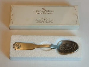 The Franklin Mint The American Colonies Pewter Spoon Georgia - Picture 1 of 4