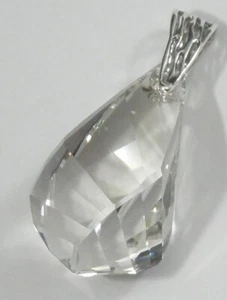 Avilagems Large Helix Swarovski Crystal Silver Shade Pendant 925 Sterling Silver - Bild 1 von 6