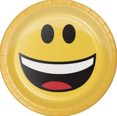 Show Your Emojions 7" Paper Luncheon Plates: 8 Count - Image 1 of 3