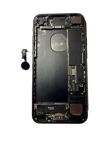 iPhone 7 Black Back Housing Cover with Unable To Activate Motherboard & Touch ID - Zdjęcie 1 z 4