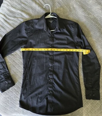 Marquis Signature Men's Long Sleeve Dress Shirt Black, Slim Fit, 32-33 Neck 14.5 - Image 1 of 4