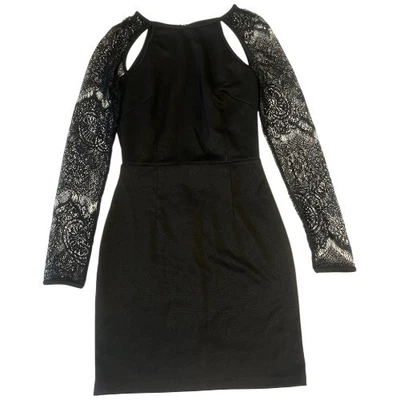 Mini Vestido TOBI Para Mujer XSmall (XS) Negro Encaje Manga Larga Recorte Bodycon Foto 1 de 4