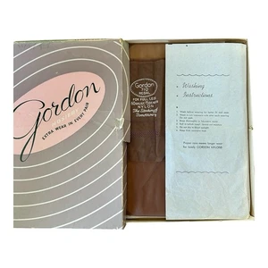 VTG 2 Gordon REGAL Hosiery w/ Seam 710 Sheer STOCKINGS Full Legs Taupe BOX NOS 9 - Picture 1 of 10
