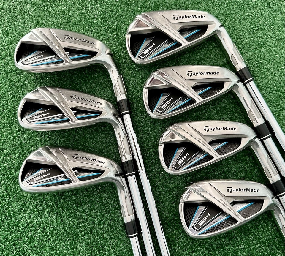 TaylorMade SiM MAX Single Iron 5,6,7,8,9,P,A   *YOU CHOOSE*   Regular Steel, MRH - Image 1 of 4