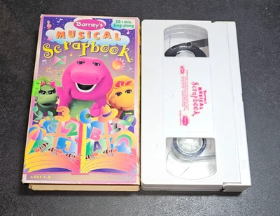 Barney : Barney's Musical Scrapbook (VHS, 1997) Purple Dinosaur Kids OOP Rare - Image 1 of 4