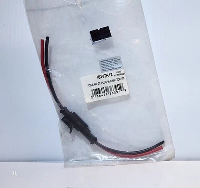 New - Install Bay #IBWTH12, 2-pin red/black hook-up wire connector - Image 1 of 2