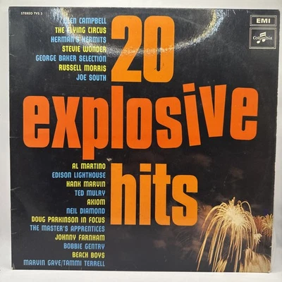 20 EXPLOSIVE HITS - Various Artists LP - Columbia - 1970 - Johnny Farnham Etc - Image 1 of 4
