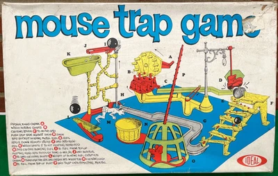 TESTED SEE VIDEO Vintage 1963 Mouse Trap Board Game by Ideal Original Edition - Image 1 of 4