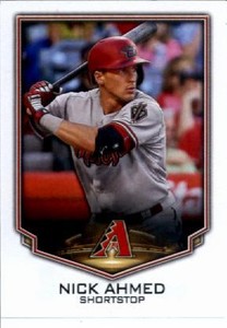 2016 Topps Stickers Arizona Diamondbacks Baseball Card #207 Nick Ahmed