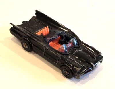 1976 Corgi Juniors Batmobile w Batman 1:64 Scale Toy DC Comics Vintage Car - Image 1 of 4